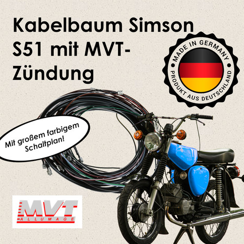Kabelbaum für simson s51 - s51, mvt